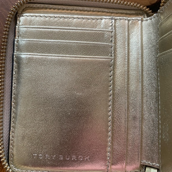Tory Burch Metallic Wallet - Picture 2 of 7